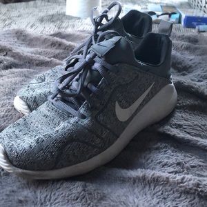 Grey Nike Running Shoes